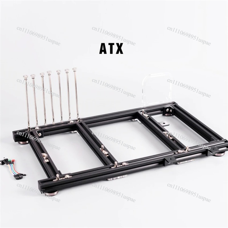 Aluminum Open Frame Test Bench Water Cooling - Casing Komputer Aluminium Alloy ATX PC