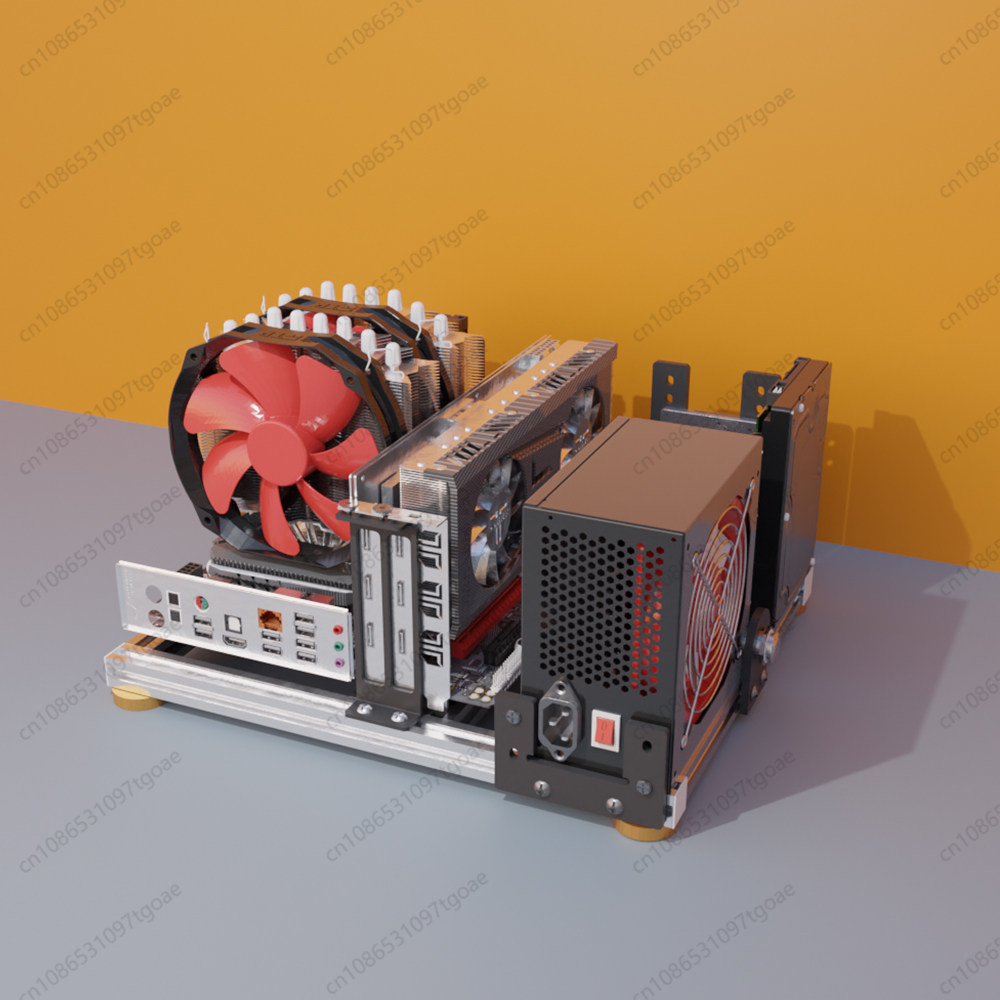 Casing PC Open Air Full Alumin - Aluminum Open Frame Test Bench Water Cooling ulasan dan harga