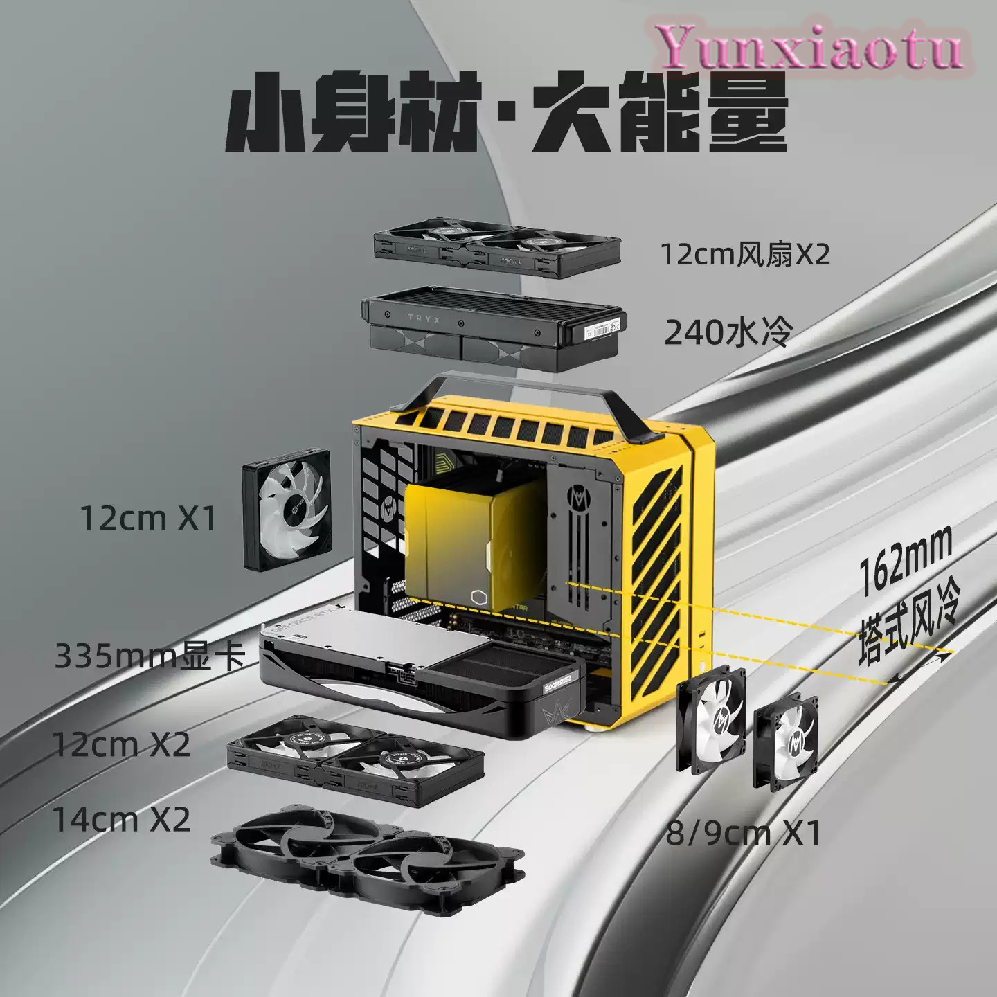 Casing PC Full Tower Portabel  - Mechanic Master C28 Matx Portable Pc Case ulasan dan harga