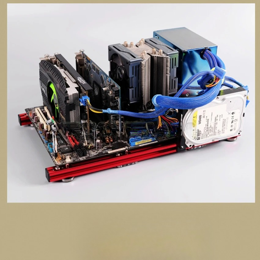 Casing Komputer Aluminium Allo - Aluminum Open Frame Test Bench Water Cooling ulasan dan harga